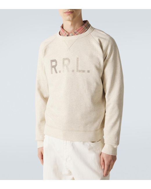 RRL Natural Logo Cotton-Blend Sweatshirt for men