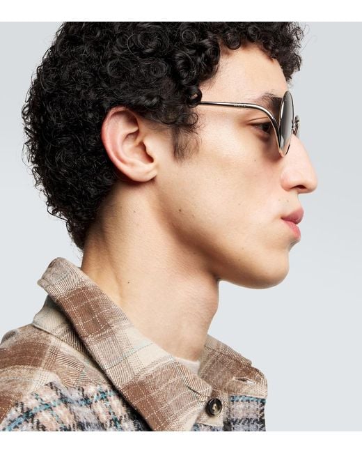 Loewe Brown Round Sunglasses for men