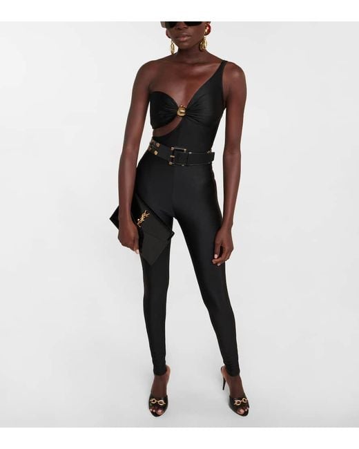 Saint Laurent Black Uptown Beutel Aus Lackleder