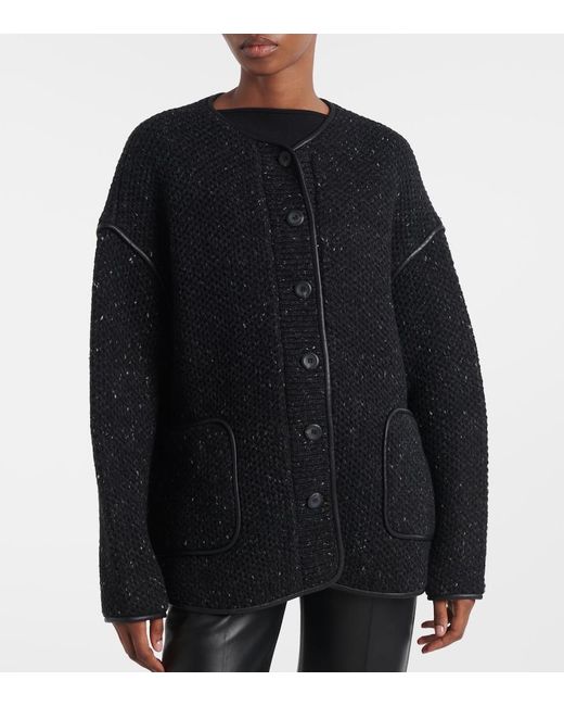 Altuzarra Black Medrano Knitted Wool-Blend Jacket