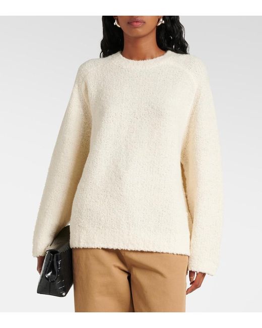 Staud Natural Pullover Siren Mit Schal-Detail