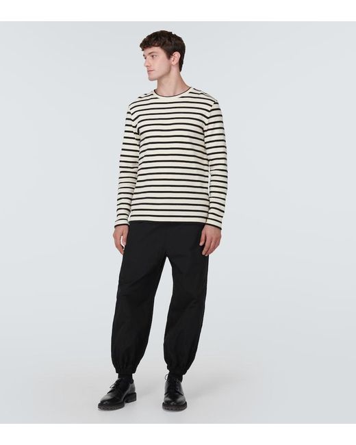 Junya Watanabe Black Wide-Leg Sweatpants for men
