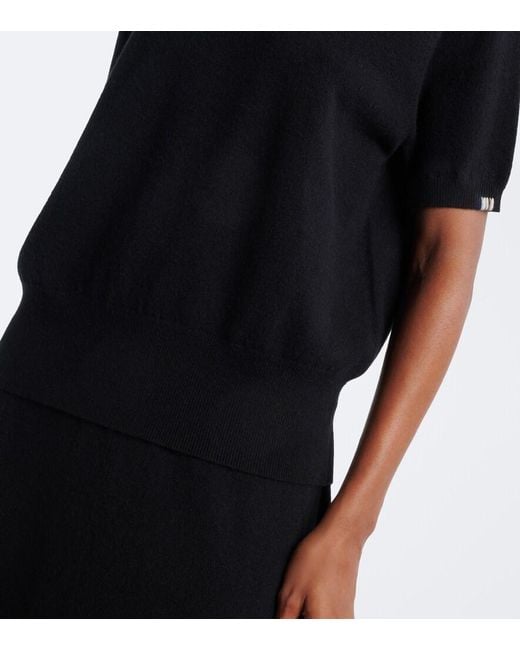 Extreme Cashmere Black N°490 Martina Cashmere-Blend Sweater