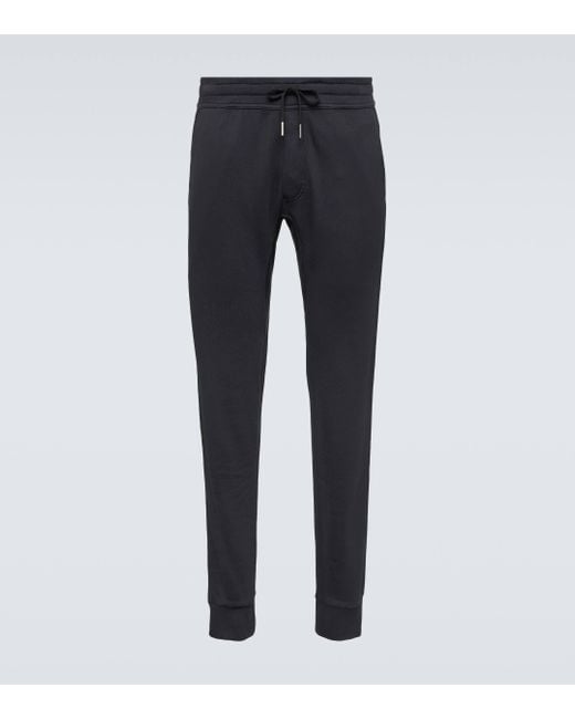 Tom Ford Blue Low-rise Sweatpants for men