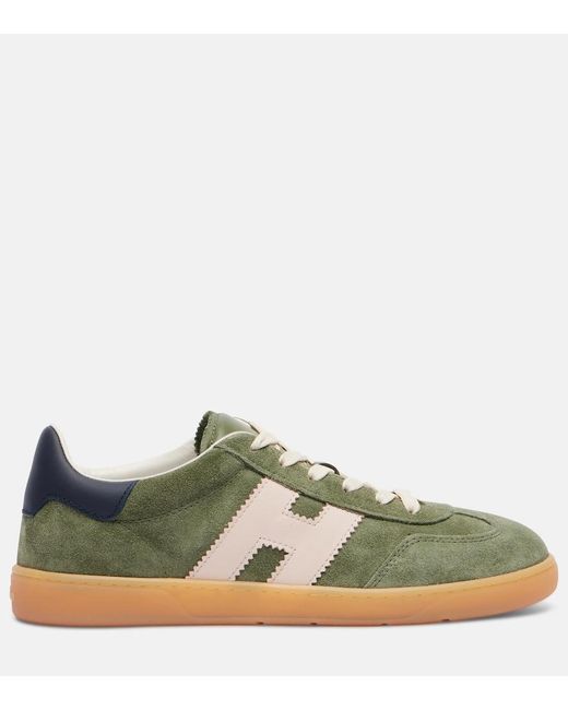 Hogan Green 86Er Suede Sneakers