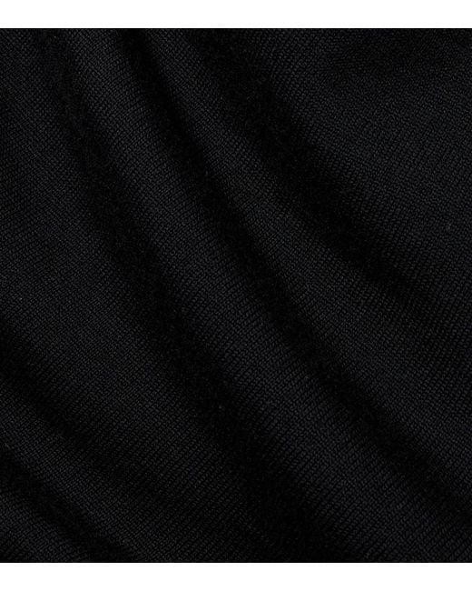 Lemaire Black Wool Scarf