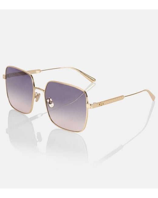 Dior Purple Diorcannage S1U Square Sunglasses