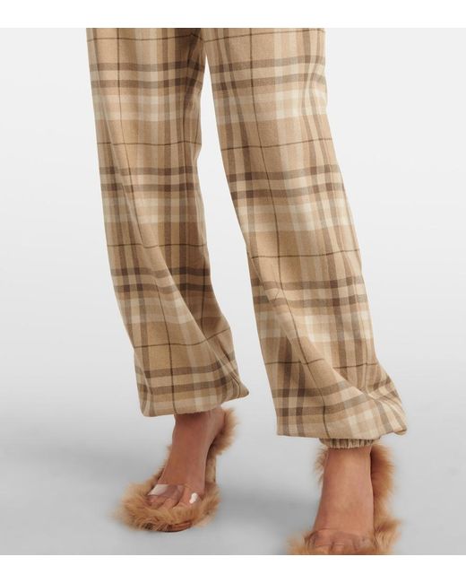 The Attico Natural Cotton-Blend Sweatpants