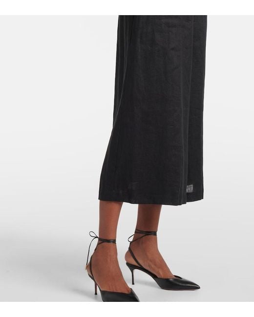 Zimmermann Black Linen Jumpsuit