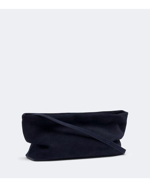 Aesther Ekme Blue Nina Mini Suede Clutch