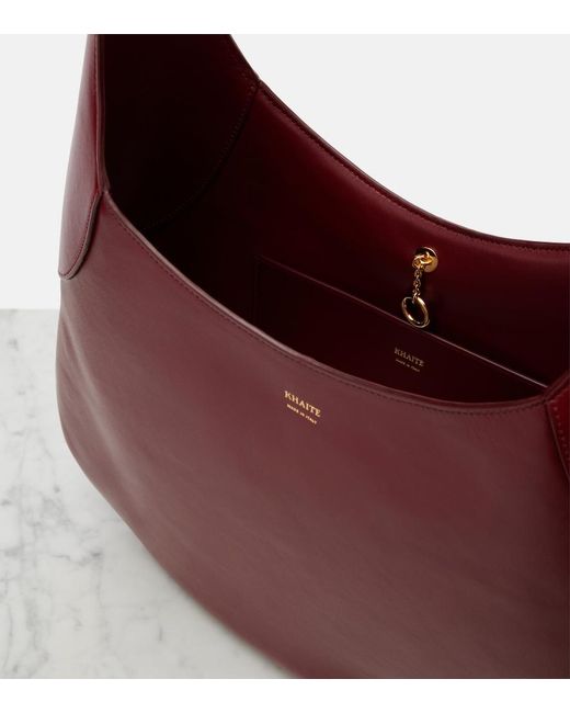 Khaite Red Joan Large Leather Shoulder Bag