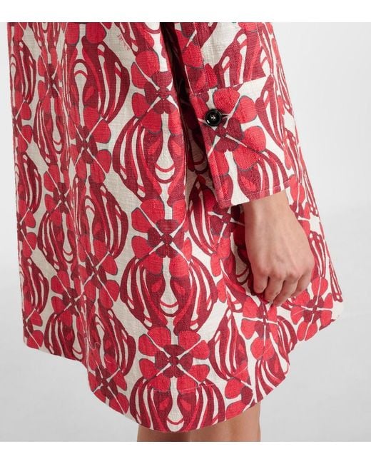 LaDoubleJ Red Artemis Cotton Shirt Dress
