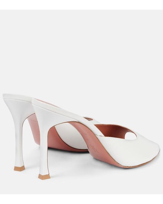 AMINA MUADDI Pink Alexa 95 Leather Sandals