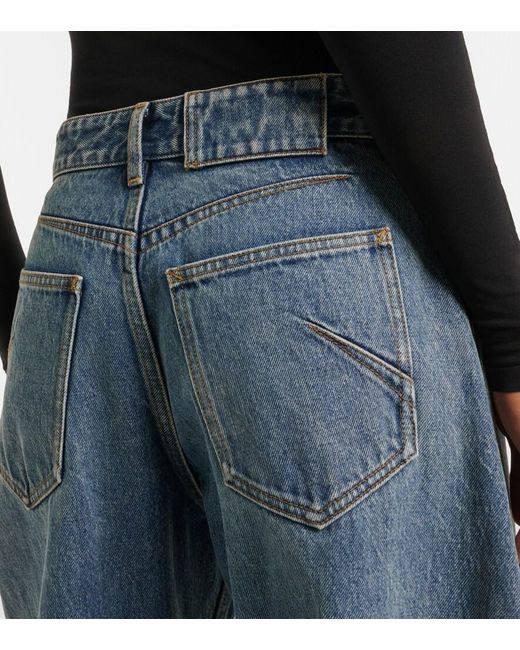Alaïa Blue Barrel-Leg Jeans