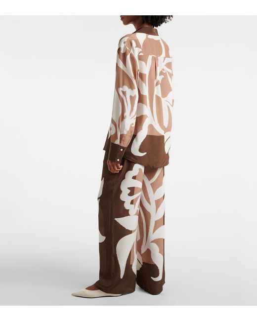 Sir Natural Portia Silk Satin Pajama Shirt