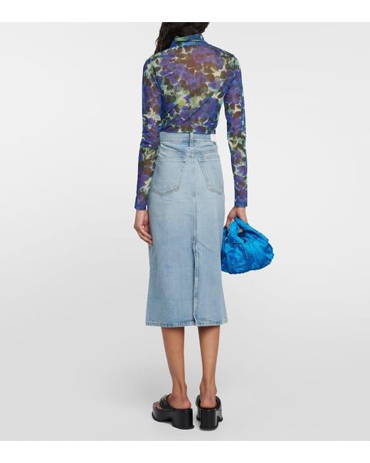 Re/done Blue Jeansrock Low Rider