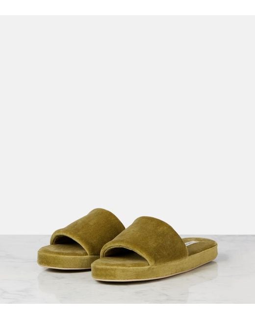 The Row Green Pillow Slides