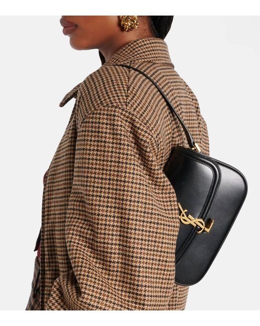 Saint Laurent Black Solferino Mini Leather Shoulder Bag