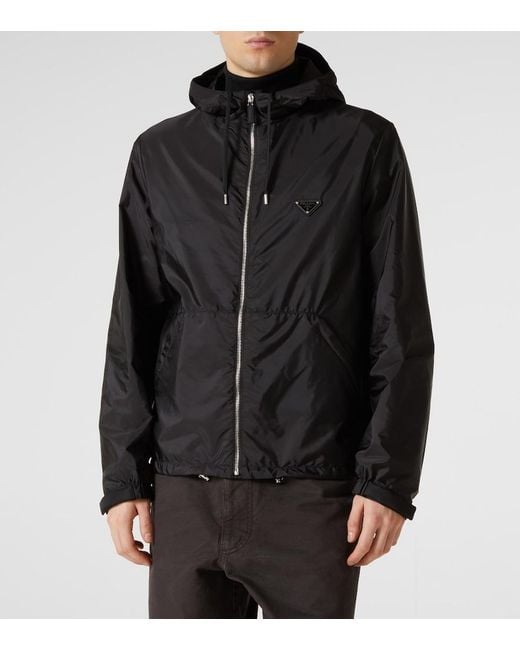 Chaqueta De Re-Nylon Prada de hombre de color Black