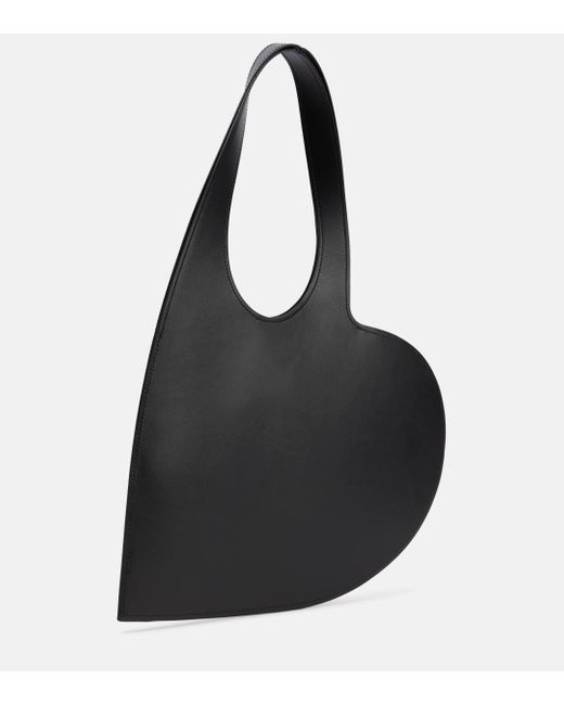 Coperni Black Heart Mini Leather Tote Bag