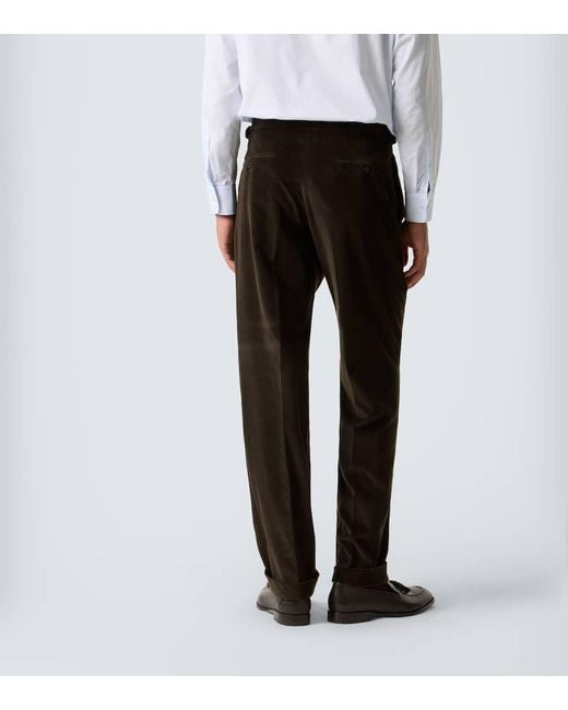 Dunhill Gerade Hose Aus Cord in Black für Herren