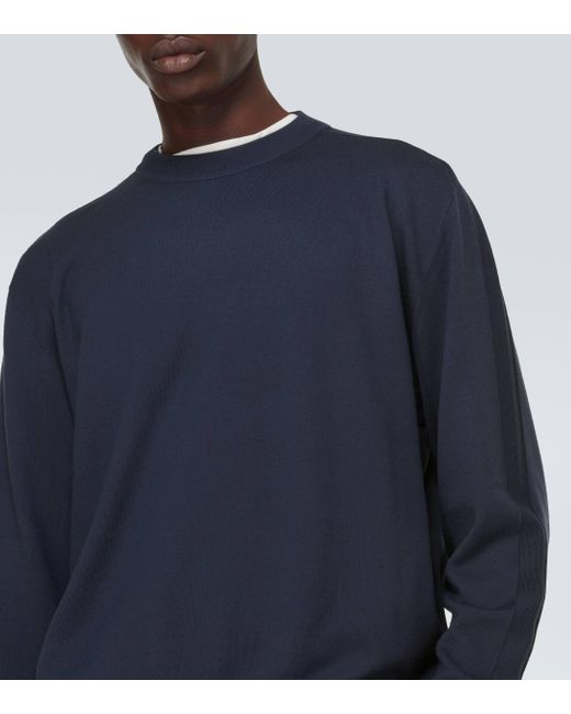 Loro Piana Blue Renai Wool-blend Sweater for men