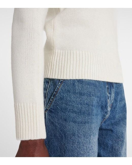 Co. White Pullover Aus Kaschmir