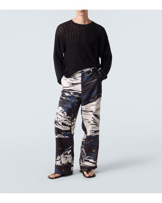 Commas Pullover Aus Pointelle-Strick in Black für Herren
