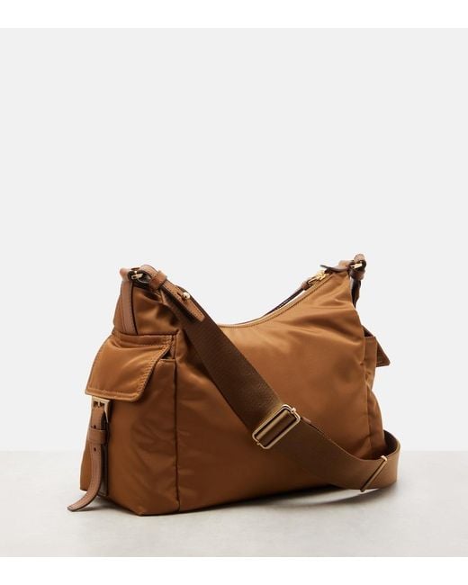 Prada Brown Explore Re-Nylon Large Shoulder Bag