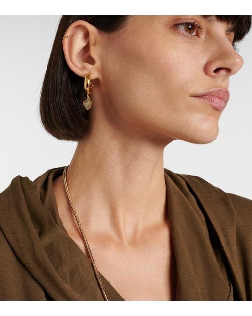 Pendientes De Aro Adornados Isabel Marant de color Metallic