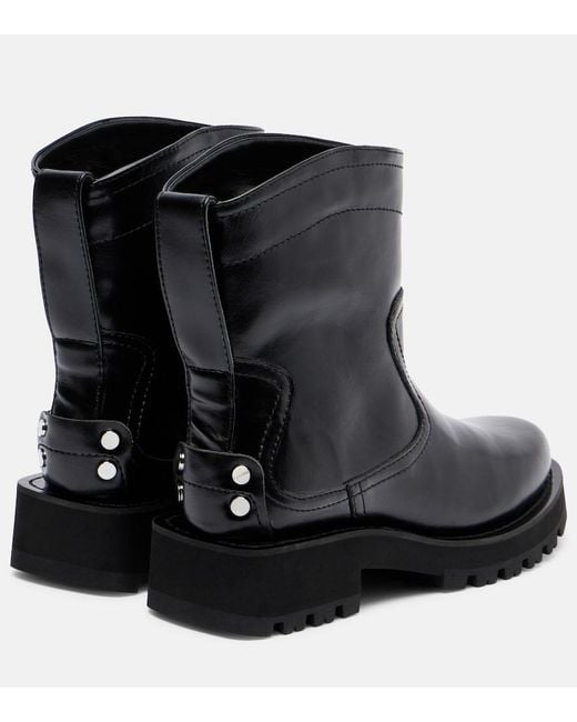 Ganni Black Studs Ankle Boots