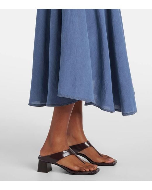 Bottega Veneta Blue Hemdblusenkleid