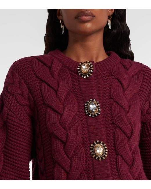 LaDoubleJ Red Verzierter Cardigan Portrait