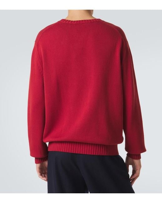 Saman Amel Pullover Gio Aus Baumwolle in Red für Herren