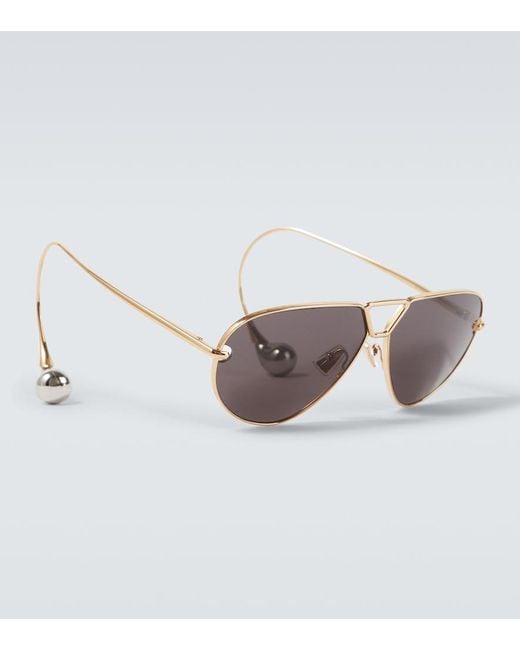 Bottega Veneta Multicolor Drop Aviator Sunglasses for men