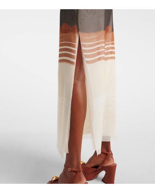 Sir Gray Breeze Bandeau Striped Maxi Skirt