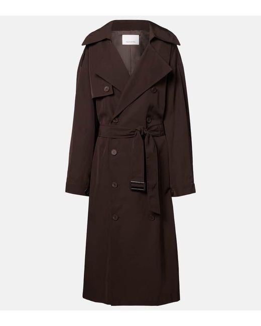 Frankie Shop Brown Mavis Oversized Trench Coat
