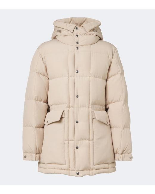 Moncler Natural Silmara Hooded Down Jacket for men
