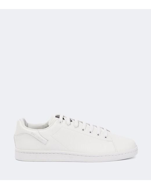 Raf Simons White Orion Leather Sneakers for men