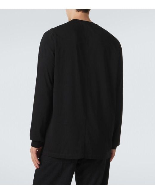 Rick Owens Black Cotton Jersey T-Shirt for men