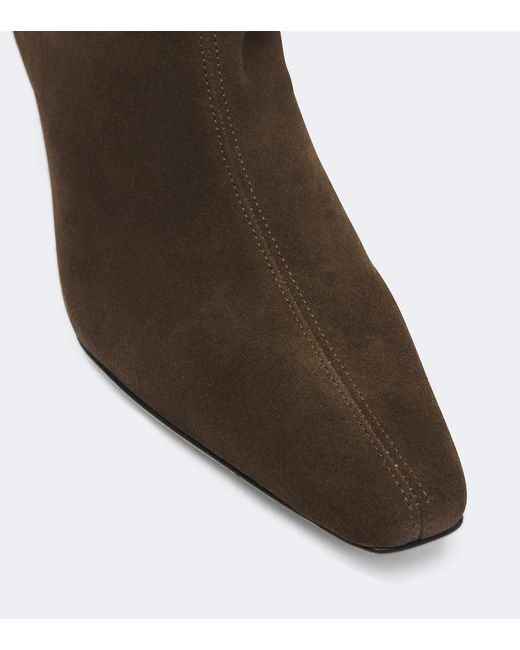 Staud Brown Wally Suede Knee-High Boots
