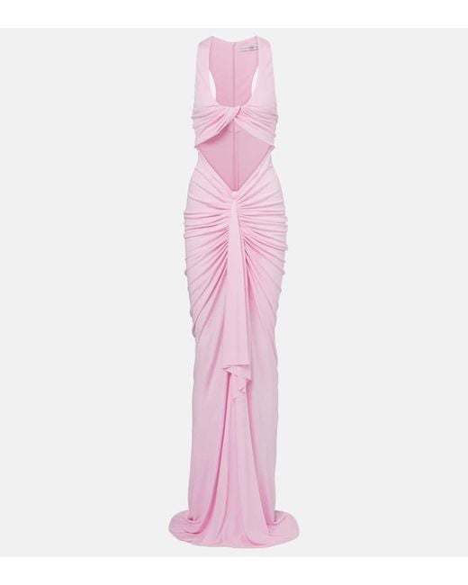 Christopher Esber Pink Maxikleid Vivenda Aus Jersey