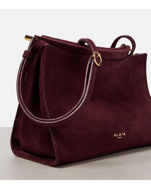 Alaïa Purple Le Click Small Leather Shoulder Bag