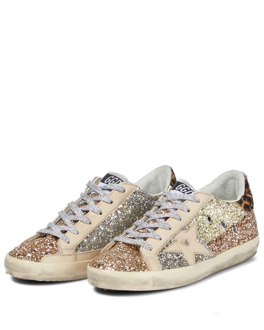 Golden goose deals sneakers gold glitter