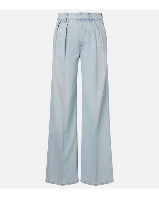 Citizens of Humanity Blue Petra High-Rise Wide-Leg Jeans