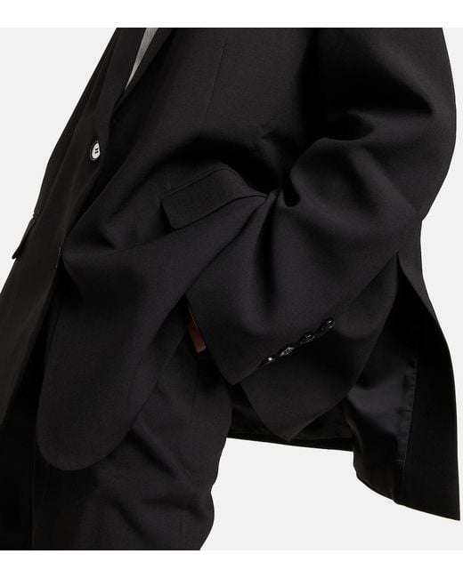 Frankie Shop Black Bea Twill Blazer