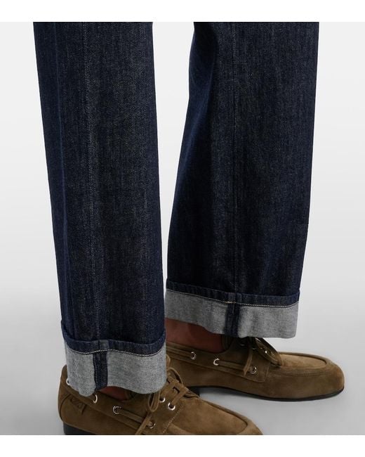 Max Mara Blue Chiara Wide-Leg Jeans
