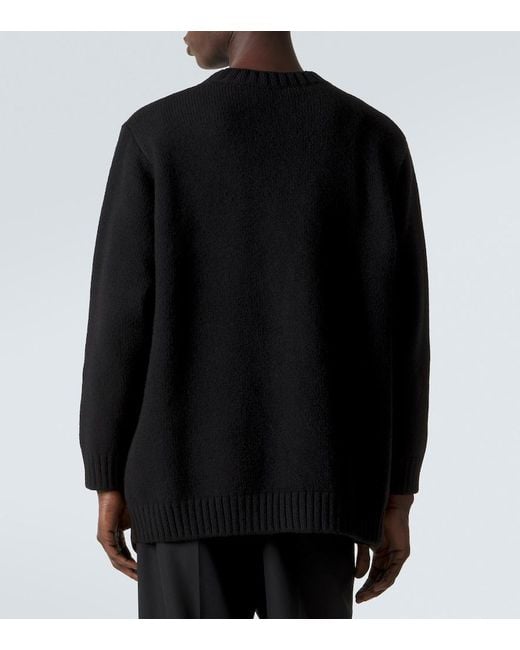Dolce & Gabbana Black Dg Wool-Blend Cardigan for men