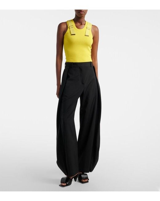 Loewe Black Origami Leather Mules
