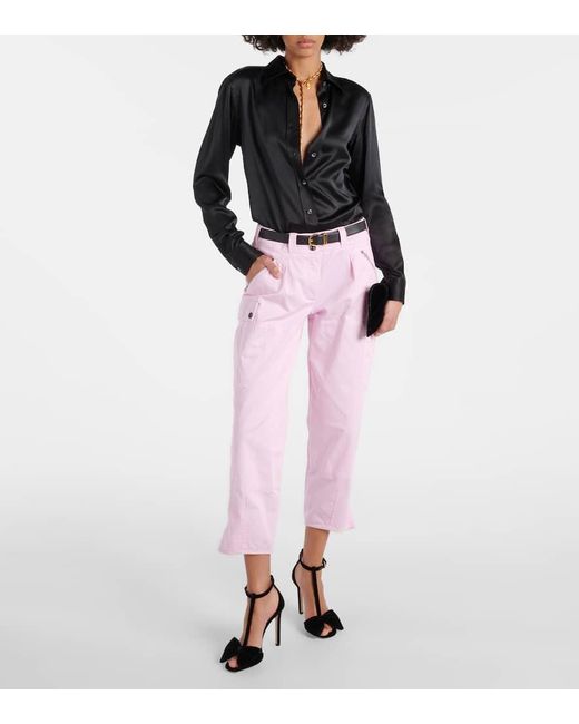 Pantalones cargo de algodon Tom Ford de color Pink